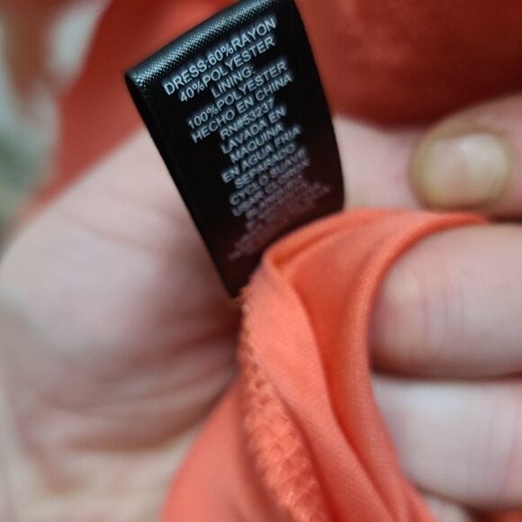 Mlle Gabrielle coral sleeveless flowing dress - Picture 9 of 9